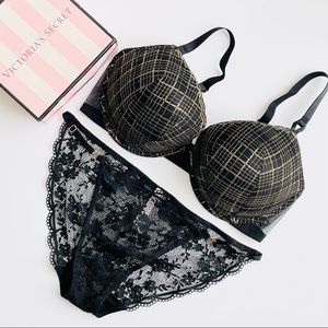 40DD XXL Victoria’s Secret black bra set